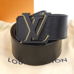 ルイ・ヴィトン ブラック ベルト 44/110 LOUIS VUITTON ルイ ヴィトン メンズ ベルト 黒 110/44 - メルカリ
