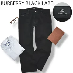 バーバリー ブラックレーベル BURBERRY BLACK LABEL アンクル丈 ワイド ストリート チェック織り チノパン 79 チェック柄 ブラック メンズ スラックス トラウザー 