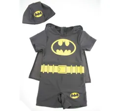 水着 男の子 110 ラッシュガード 水泳キャップ 2点セット バットマン カーズ