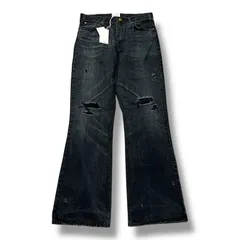 Wave Denim Pants KAMIYA 23AW 黒　パンツ KAMIYA（カミヤ）の「Wave Denim Pants（デニムパンツ）」 - WEAR