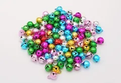 鈴　手芸用　8mm 100個　ハンドメイド　アクセサリー　ミックス