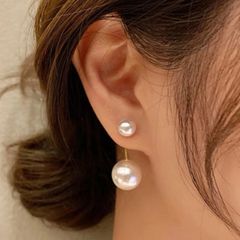 ［ドレススタイルにも］パールピアス 小ぶり ゴールド 上品 ジュエリー 結婚式  ノンホールピアス  パール ラインストーン デート ディナー 結婚式 入学式 卒業式 お呼ばれ お呼ばれコーデ お祝い 上品 agete 4℃ ete lesbonbon