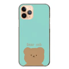 iPhone 12 iPhone12Pro ケース カバー アイフォン12 スマホケース ハードケース くま クマ 熊 動物 ベージュ 茶くま 茶色 おしゃれ かわいい イラスト 韓国 くすみカラー  カラー05