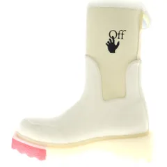 OFF-WHITE (オフホワイト) ワンポイント ラバー レインブーツ シューズ ホワイトのサムネイル