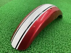 GSX400インパルス フロントフェンダー 赤M/白 04A0 スズキ 純正 中古 GK79A ペイント素材に 割れ欠け無し 品薄 希少品 Doのサムネイル