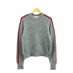 INSCRIRE / アンスクリア | 2024AW | Racoon Line Sweater ラクーンライン ニット セーター | M | グレー / レッド | レディース