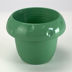 プラ鉢 2.5号 マッシュルームポット グリーン 幅8cm×高さ6.4cm 