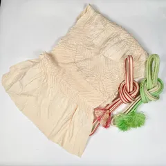 帯揚げ帯締め　３点セット　白帯揚げ　帯締め2本