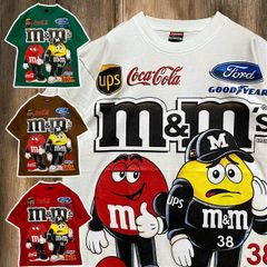 BJiZ キャラ Tシャツ ビンテージ 古着 緑 白 茶色 赤 m&m's m&ms エムアンドエムズ ワールド コカコーラ CocaCola レーシング チーム NASCAR ナスカー フォード Ford XL相当サイズ 2503  3500 p10