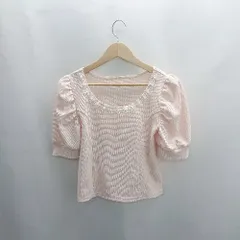 ◇ ⊂Φ evelyn エブリン 半袖 カットソー サイズ表記なし ピンク レディース E  【1503050008440】