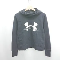 ◇ ⊇ UNDER ARMOUR アンダーアーマー 裏起毛 長袖 パーカー サイズM ブラック メンズ E  【1506130015079】