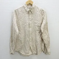 y■スラップショット/SLAPSHOT チェック柄ボタンダウン長袖シャツ【メンズM】MENSレトロ/70【中古】
