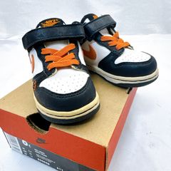 NIKE ハロウィン ダンク ベビーシューズ 6C (12cm) ブラック/オレンジ/ホワイト 配色 304846-182 別モデルの箱付き 可愛いファーストシューズに最適