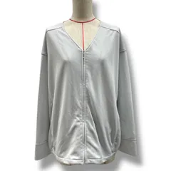 新品 未使用 タグ付き 組曲 クミキョク ブルゾン アウター 羽織り Vネック ジップアップ ノーカラー 無地 KKWLKM6448 白 ホワイト 7サイズ レディース 秋 ゴーゴー古着 マルイ北千住店 10 久溝北1042