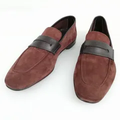 エルメネジルドゼニア Ermenegildo Zegna ASOLA MOCASSINO ローファー スリッポン レザー シューズ 美品 8 ブラウンのサムネイル