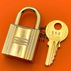 HERMES エルメス カデナ ゴールド 24Kメッキ No.110 110番 鍵
