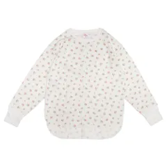 ☆ ピンク ☆ JEMORGAN 花柄切替ロンT（パック入り） JEMORGAN サーマル レディース ジェーイーモーガン JD071-59S 切替ロンT ワッフル ロンT Tシャツ 長袖Tシャツ カットソー 長袖 トップス ワッフル生地 パック入り おしゃれ