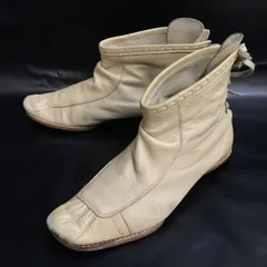 Au BANNISTER/オゥ バニスター★本革/レザー/レースアップ/ショートブーツ【レディース/size:23.5-24.5程度/ベージュ】◆sWB96-31<sale>