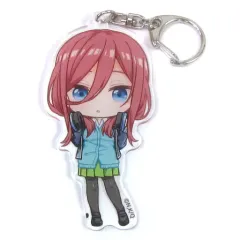【中古】キーホルダー・マスコット(キャラクター) 中野三玖 BIGアクリルキーホルダーちびキャラ 「五等分の花嫁 POP UP SHOP in 新宿マルイ アネックス」