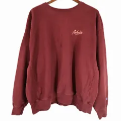 2000年代 Champion チャンピオン プレミアムリバースウィーブ 胸刺繍 スウェット トレーナー ワインレッド (メンズ XXL) 中古 古着 O4217