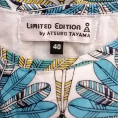 LIMITED EDITION by ATSURO TAYAMA　 フェザー柄　ワンピース　透け防止