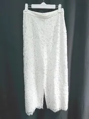 ◇ ⊂ FREE'S MART フリーズマート レース ワイド パンツ サイズM ホワイト レディース E  【1503040010897】