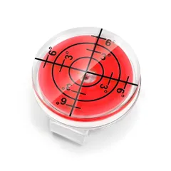 ゴルフマーカー水平器付き グリーン上の高低差を確認 練習用セット4個 (レッド) [レッド]