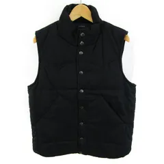 レイジブルー ベスト 中綿 ジャケット アウター メンズ Mサイズ ブラック RAGEBLUE 【中古】