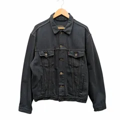 Levi'sリーバイス 70506 ブラックデニムジャケット サイズ44 80's～ Levi's 70506 先染めブラック デニムジャケット 実寸(36