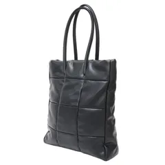 BEAMS ビームス バッグ ブラック 黒 | 22秋冬 パッチワーク トートバッグ / ショルダーバッグ | 肩掛け 中わた フェイクレザー | ブランド カバン【レディース】【中古】