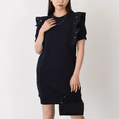 CHLOE クロエ ワンピース フレンチテリー ミニドレス C20066 キッズ レディース GIRL NAVY ネイビー PALE PINK パールピンク ロゴ パール タイト 大人もOKのサムネイル