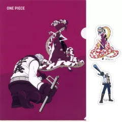 【中古】クリアファイル スモーカー＆ボア・ハンコック A4クリアファイル＆ステッカーセット 「一番くじ ワンピース 白ひげ海賊団～オヤジと息子たち～」 I賞