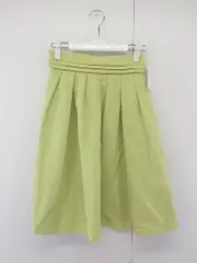 ◇ ◎ ●美品● ROPE PICNIC タグ付 ウエストゴム 膝丈 フレア スカート サイズ36 ライトグリーン レディース  【中古】 【1206270008817】