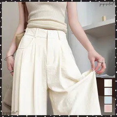 ワイドパンツ ハイウエストイージーパンツ レディース ウエストタック リラックスパンツ 体型カバー 大人カジュアル ボトムス ゆったり バックゴムロングパンツ無地 ストレートパンツ春 脚長見せボトムス夏 涼しげズボン着やせ