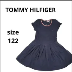 TOMMY HILFIGER トミーヒルフィガー ワンピース 半袖 ネイビー 122サイズ 子供服