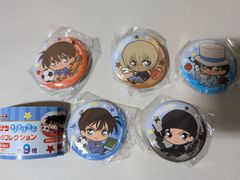 名探偵コナン　缶バッジ　５個　　ガチャガチャ