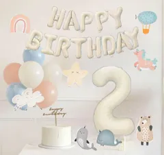 new❤︎ 人気くすみ色　デコレーションバルーン ＆ ナンバー バルーン 誕生日 飾り　風船セット　女の子　１歳　２歳３歳　４歳　５歳　６歳　７歳　８歳　９歳　１００日祝い