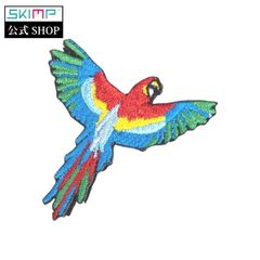 SKIMP帽子用 パッチ【オウム】