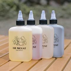『4点セット醤油酢ボトル キャンプ調味料瓶』オイルボトル120ml