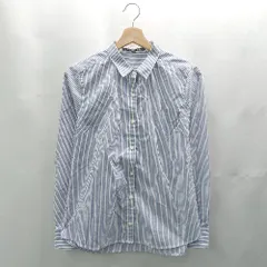 ◇ ⊂ green label relaxing UNITED ARROWS ストライプ 長袖 シャツ サイズ40 ブルー系 レディース E  【1502180043666】