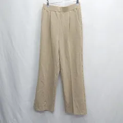 ◇ ⊆ アズール・バイ・マウジー シンプル　ウエストゴム スラックス サイズM ベージュ系 レディース E  【1505220002050】