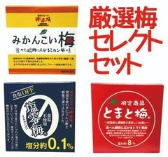 【送料無料】セレクト　梅セット　２個選べるセット