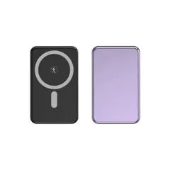 ワイヤレスモバイルバッテリー 超薄型 大容量 15W急速充電 ワイヤレス充電器 急速充電 防災電源 マグネット式 スマホ充電器 携帯充電器 2台同時充電 軽量 小型 持ち運び便利 Lightning／Type-C対応 スマホ充電 ケーブ不要