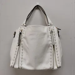 FIRANO／フィラノ　デザインファスナーバッグ　アイボリー　オフィスカジュアル　　★E413