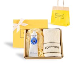 ロクシタン(L'OCCITANE) シアハンドクリーム タオル付きギフトセット ショッパーバッグ付き 誕生日 お祝い お礼 お返し 送別 ギフト プレゼント