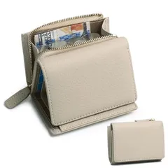 三つ折り財布 お札を折らずに収納 ミニ財布 小銭入れ コインケース 本革 レディース 容量 おしゃれ かわいい メンズ ミニ コンパクト ギフト