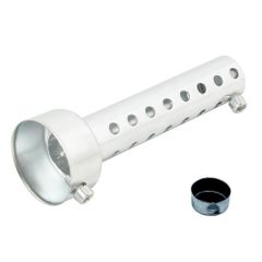 インナー サイレンサー バイク 用 バッフル オートバイ マフラー パーツ 音量調整 汎用 円形 42mm シルバー