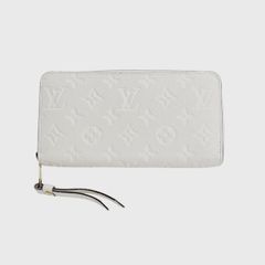 ルイヴィトン M93437 モノグラム ラウンドファスナー ポルトフォイユ・スクレット　ロン 長財布 LOUIS VUITTON ネージュ