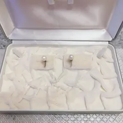 イヤリング　silver　シルバー　パール　１粒　アンティーク　ヴィンテージ　EL-1585