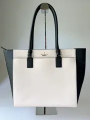 【美品】Kate Spade トートバッグ PXRU6920 ベージュ×ブラック